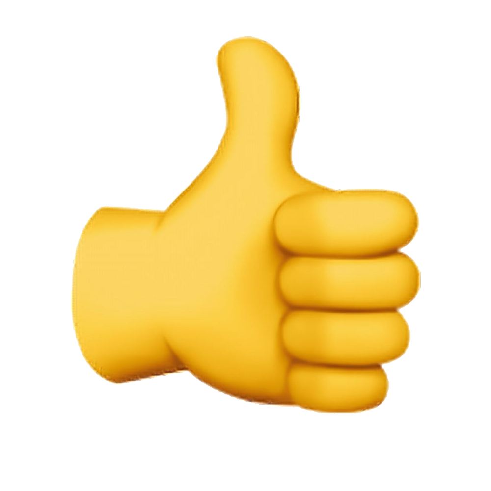 Thumbs Up Emoji  Transparent Photo