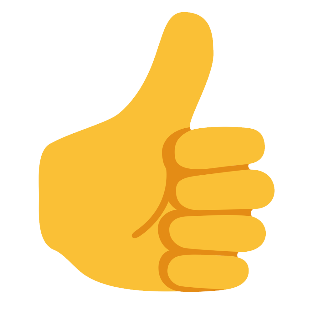 Thumbs Up Emoji Transparent Picture