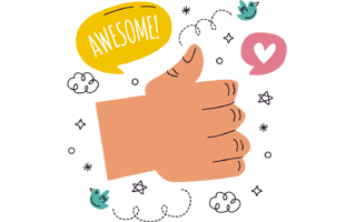 Thumbs Up Sticker PNG