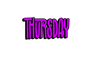 Thursday Free Sticker PNG