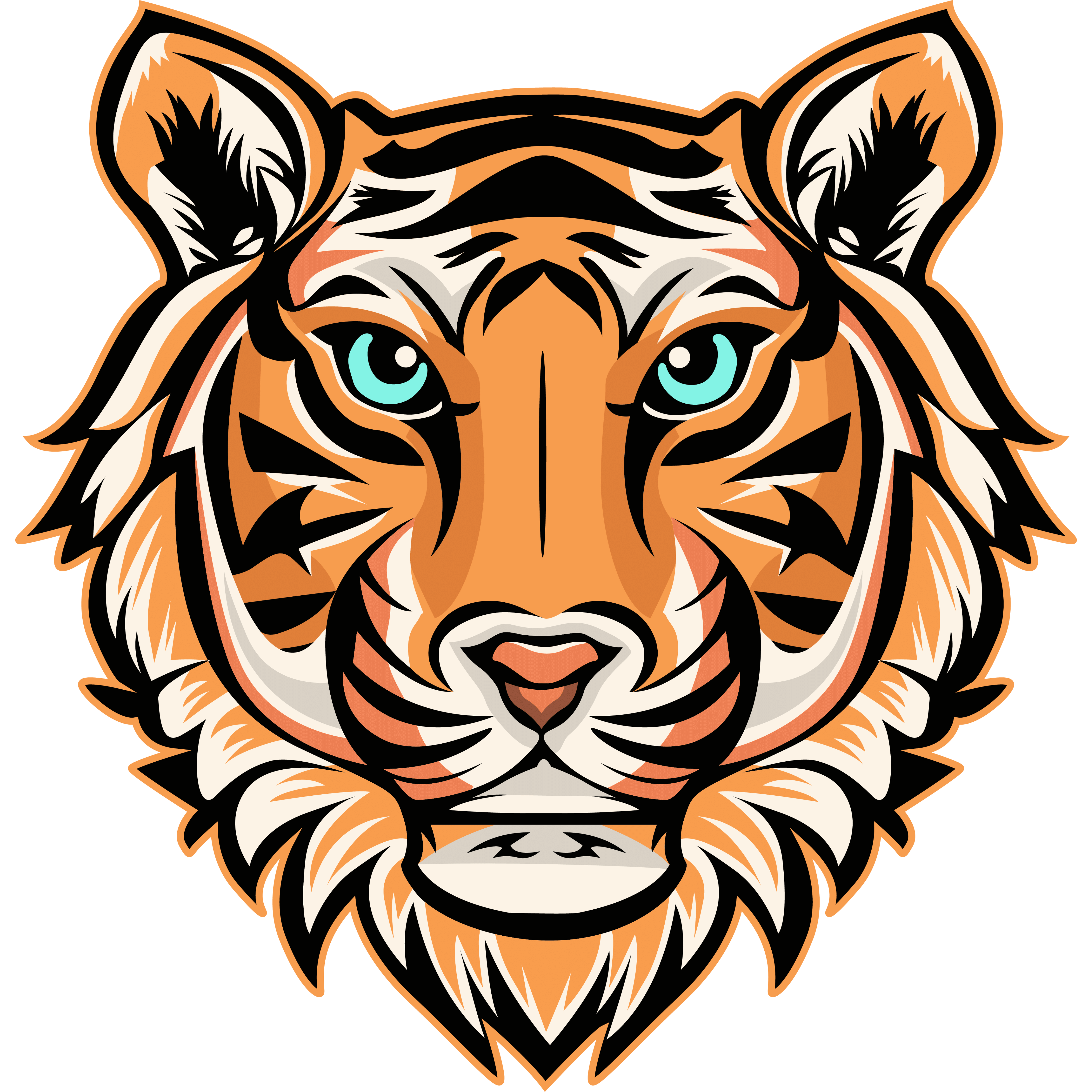 Tiger Face  Transparent Image