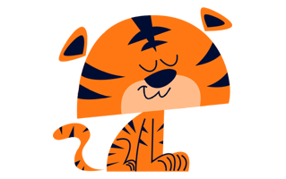 Tiger Free Sticker