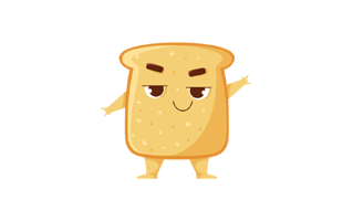 Toast Sticker PNG