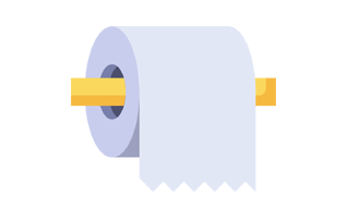 Toilet Roll Sticker PNG