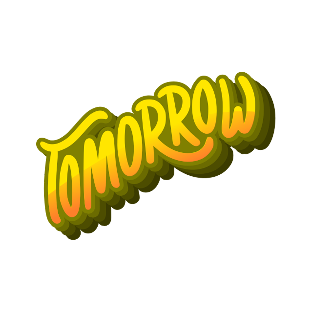 Tomorrow Sticker Transparent Clipart