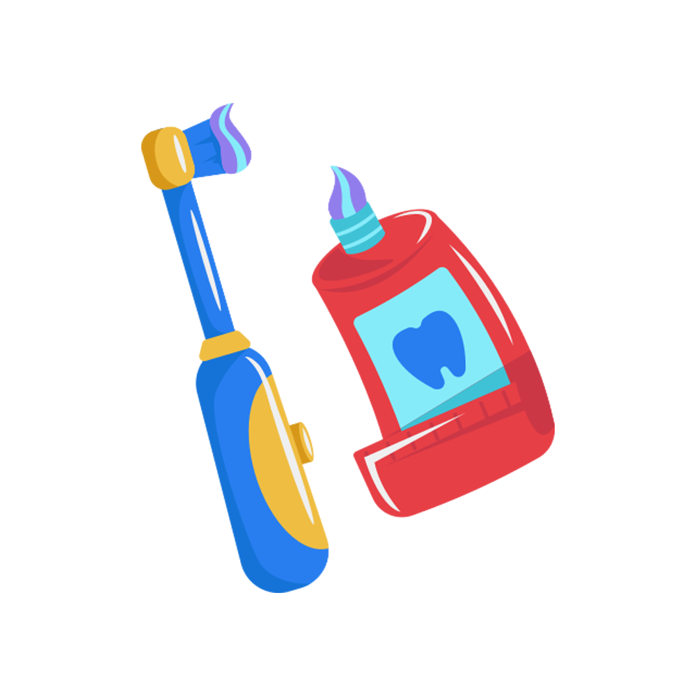 Tooth Brush Free Sticker Transparent Image