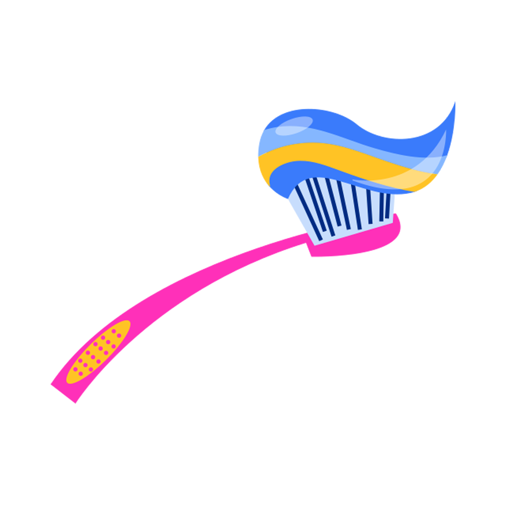 Tooth Brush Free Sticker Transparent Clipart