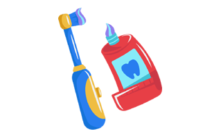 Tooth Brush Sticker PNG