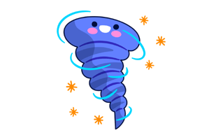 Tornado Sticker PNG