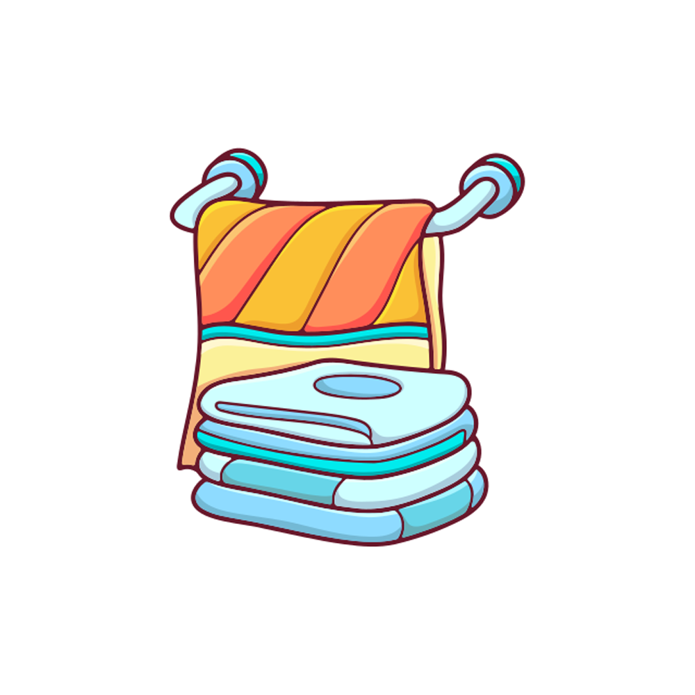 Towel Free Sticker Transparent Image