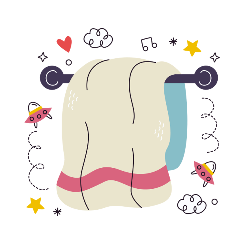 Towel Free Sticker Transparent Photo