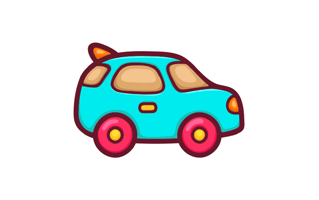Toy Car Sticker PNG