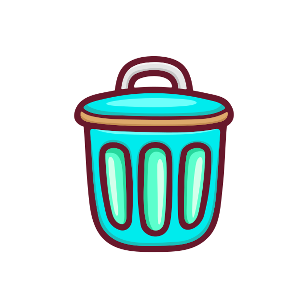 Trash Sticker Transparent Image