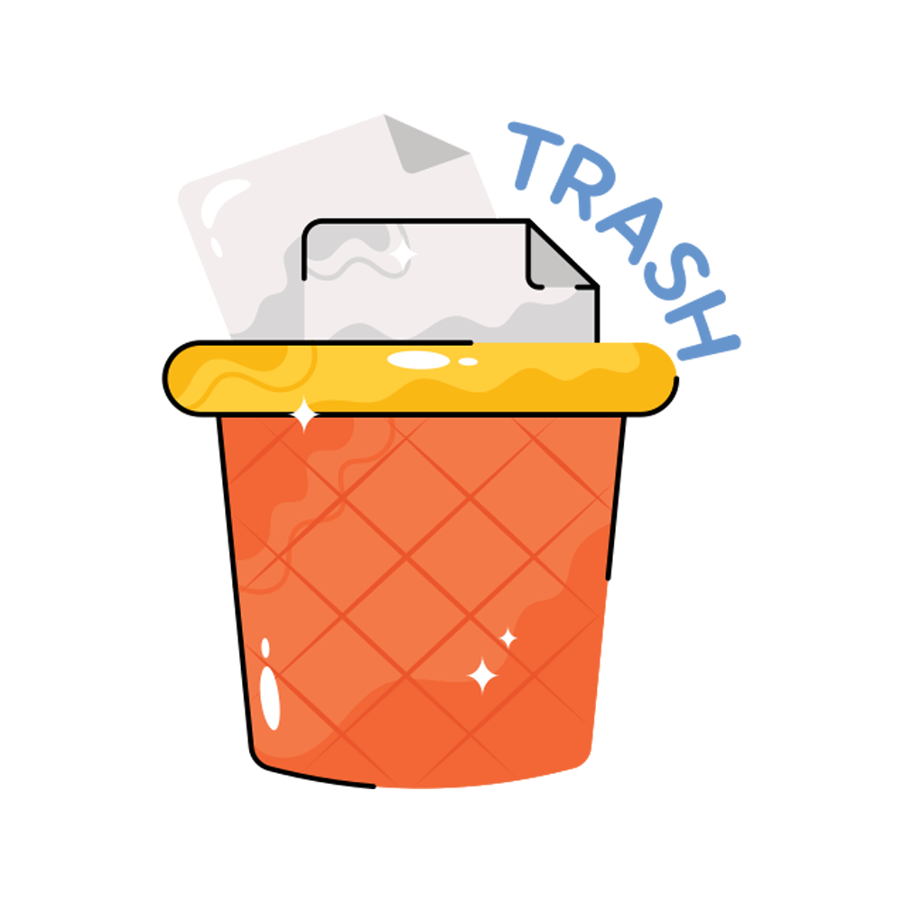 Trash Sticker Transparent Clipart