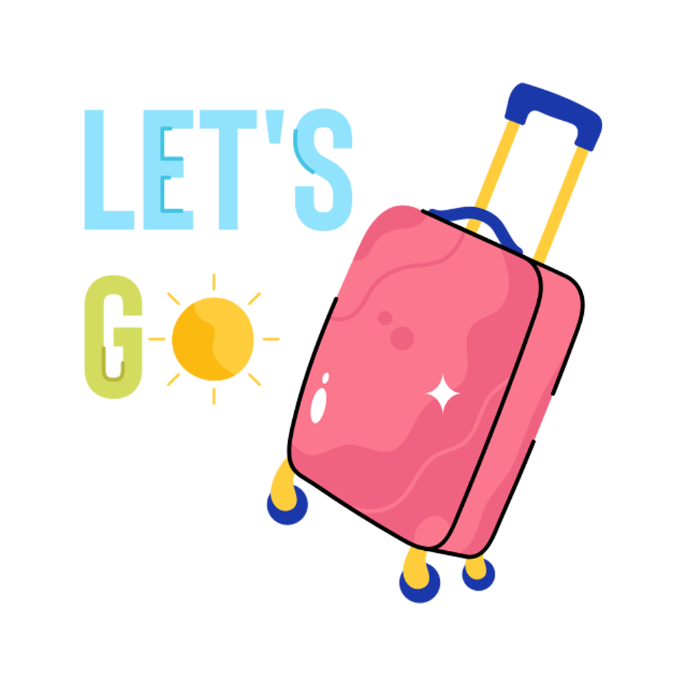 Travel Bag Free Sticker Transparent Image