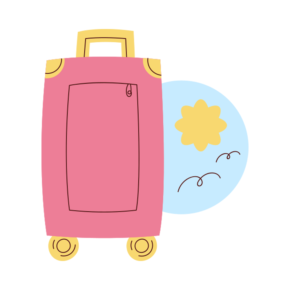 Travel Bag Sticker Transparent Clipart
