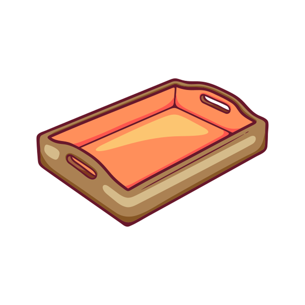 Tray Free Sticker Transparent Image