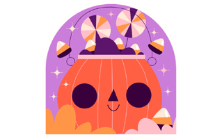 Trick Or Treat Sticker PNG