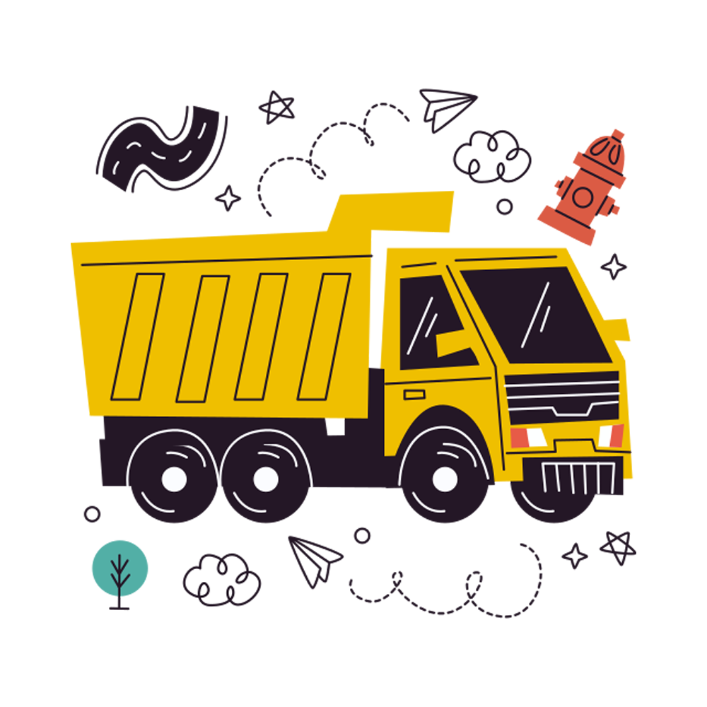 Truck Sticker Transparent Clipart