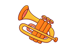 Trumpet Sticker PNG