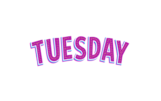 Tuesday Free Sticker PNG