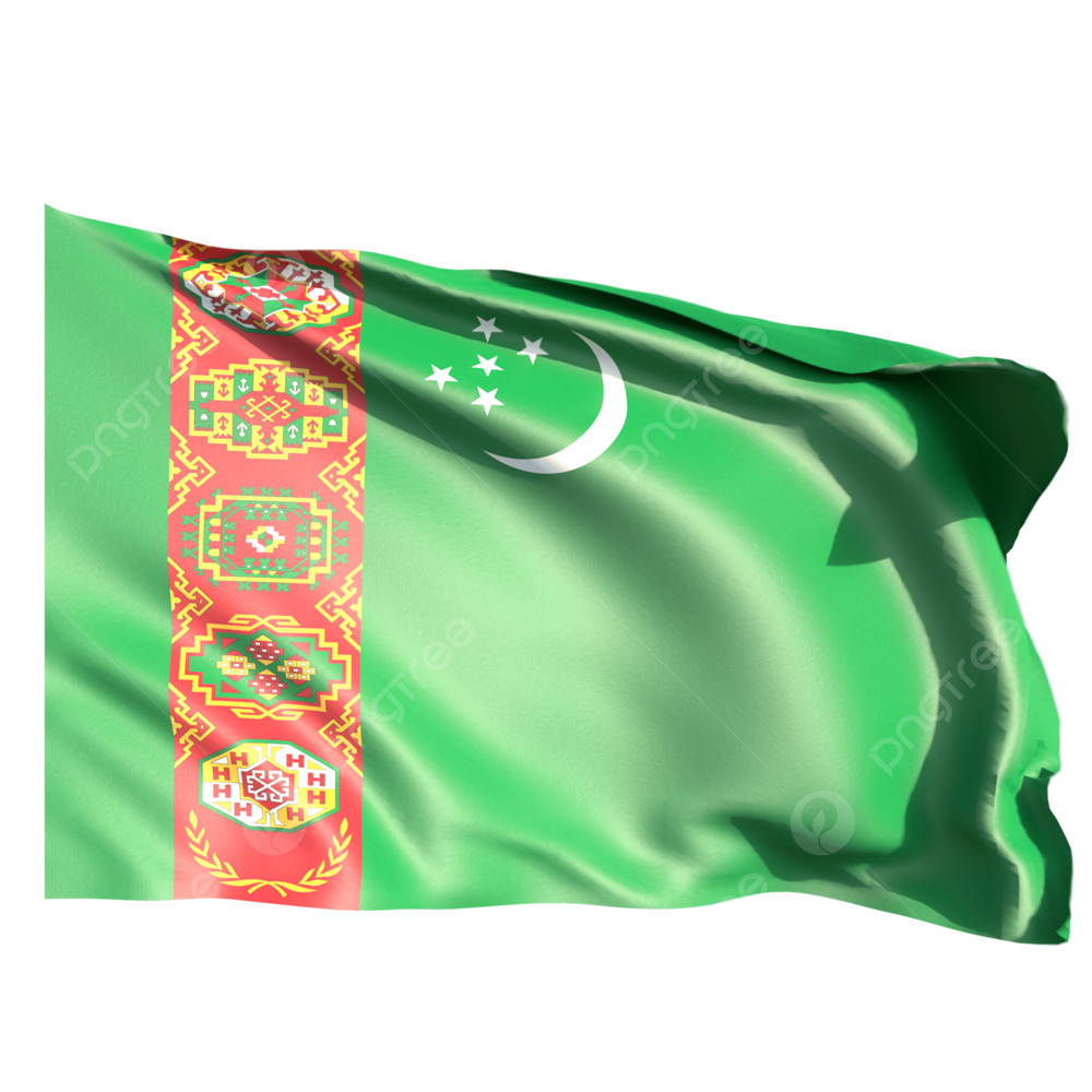 Turkmen Flag Transparent Photo