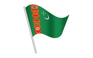 Turkmen Flag PNG