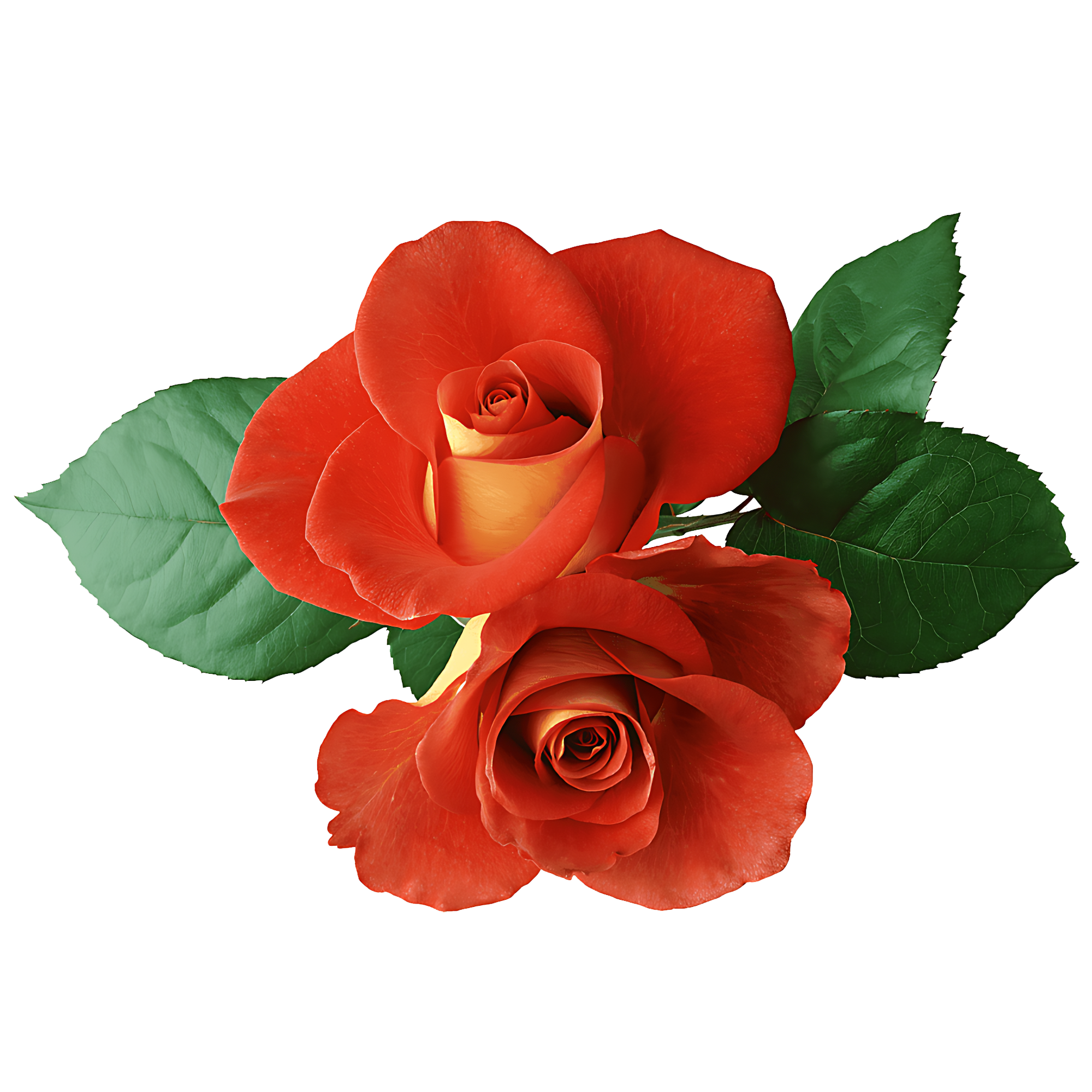 Two Rose  Transparent Clipart