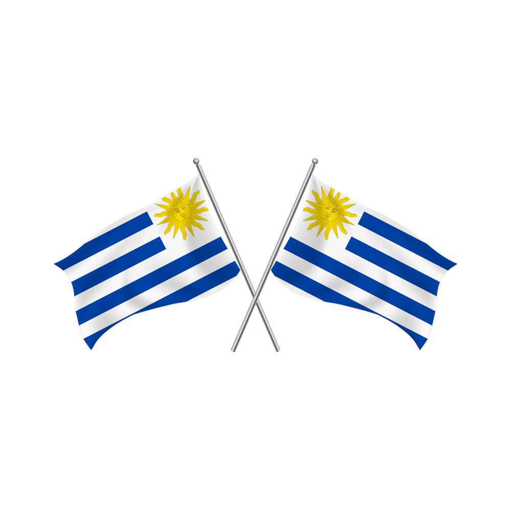 Uruguay Flag Transparent Clipart
