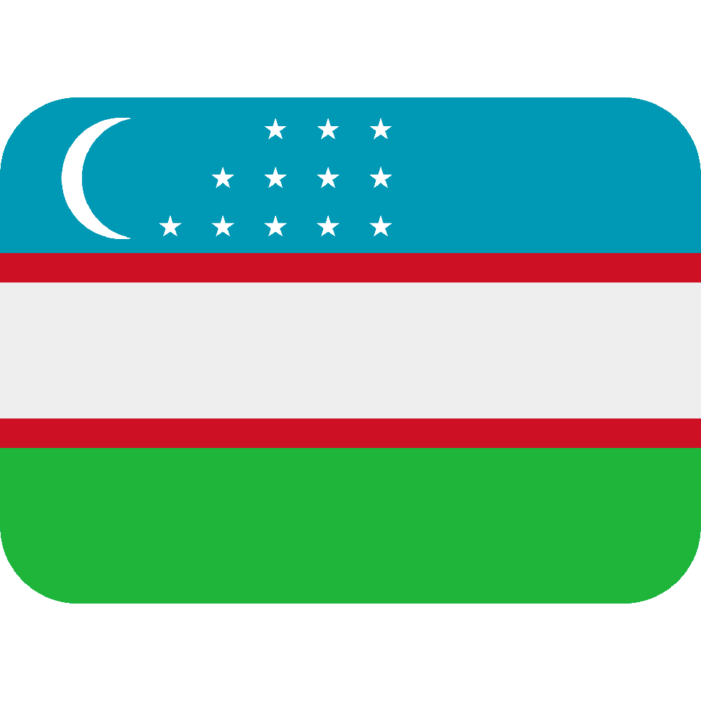 Uzbekistan Flag Transparent Image
