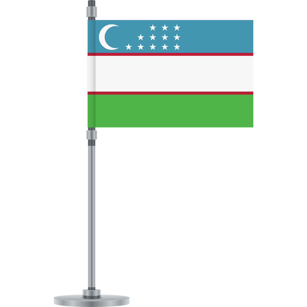 Uzbekistan Flag Transparent Picture