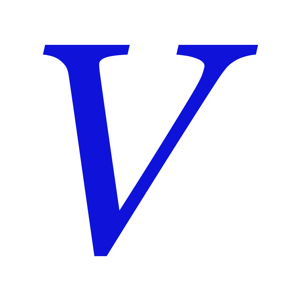 V Alphabet Blue Transparent Picture