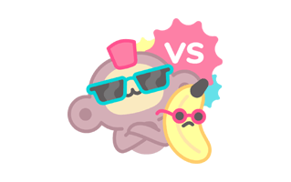 Versus Picture Sticker PNG