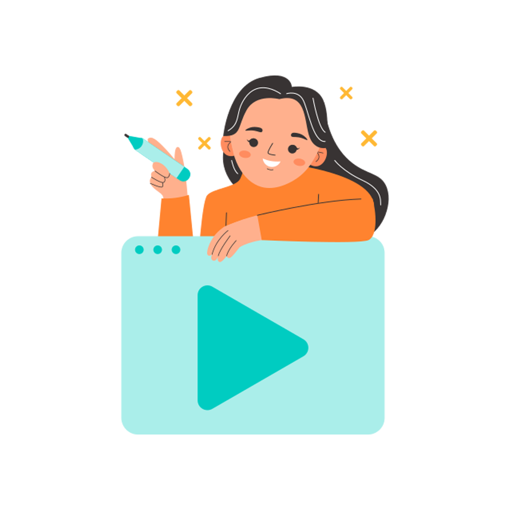 Video Content Sticker Transparent Image