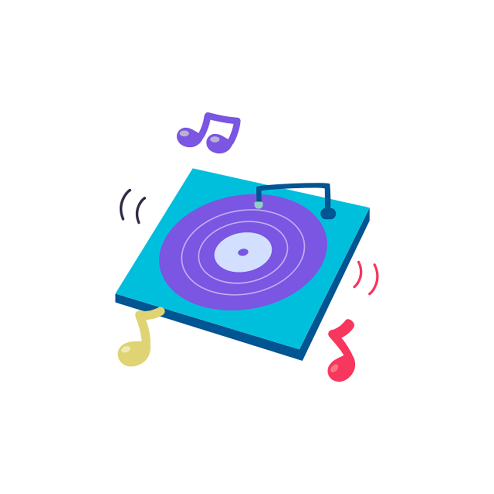 Vinyl Player Free Sticker Transparent Image