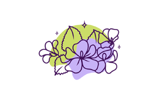 Violet Sticker PNG