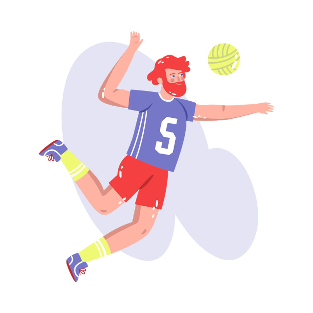 Volleyball Free Sticker Transparent Image