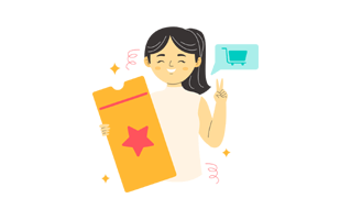 Voucher Free Sticker PNG