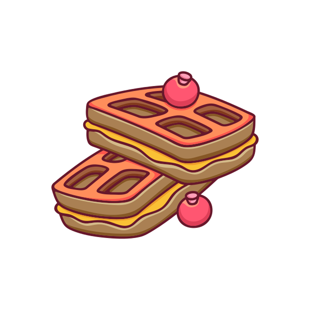 Waffle Free Sticker Transparent Photo