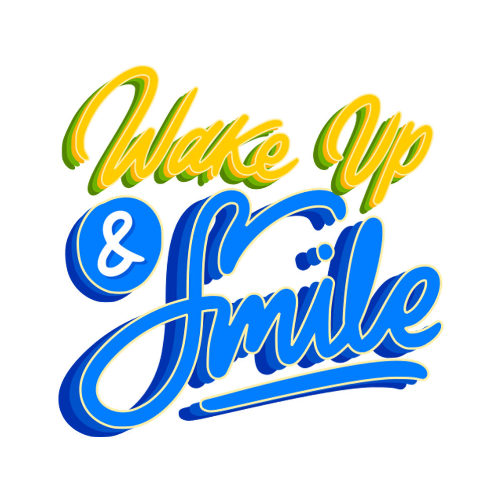 Wake Up And Smile Free Sticker Transparent Picture