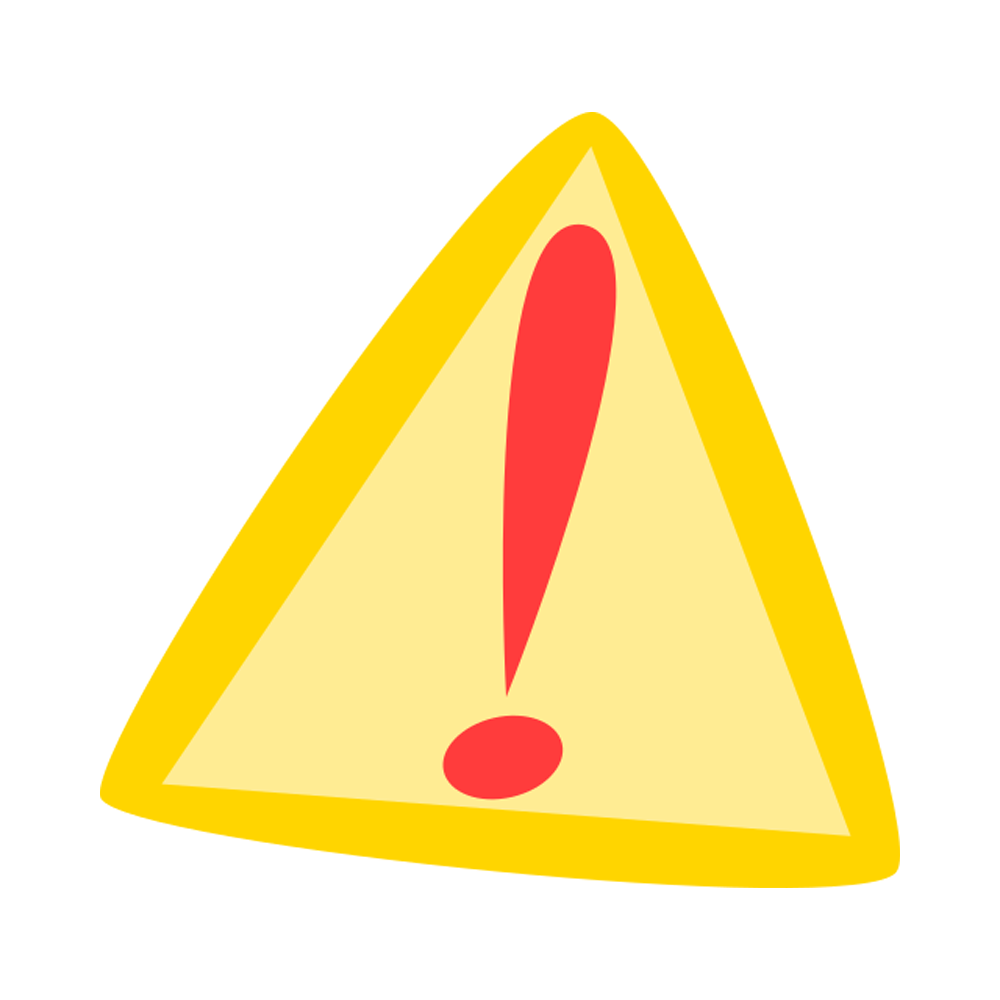 Warning Sticker Free Transparent Image