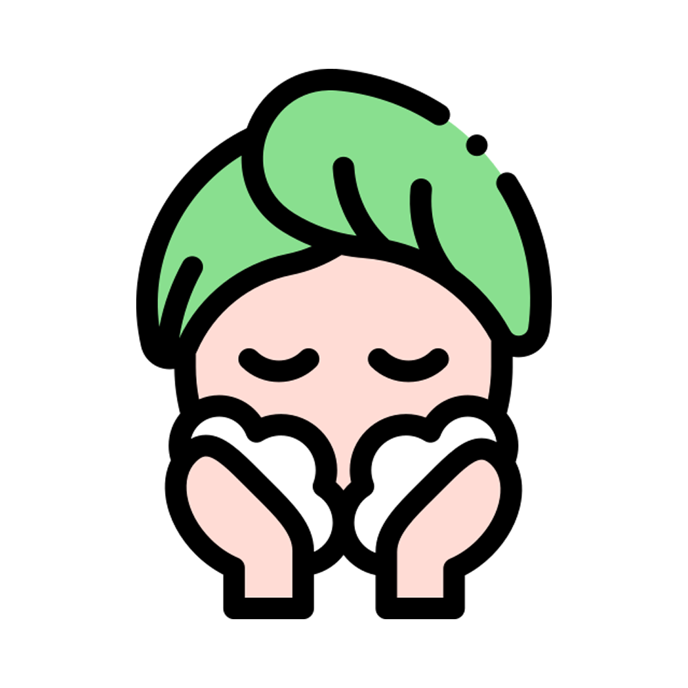 Wash Face Sticker Transparent Image