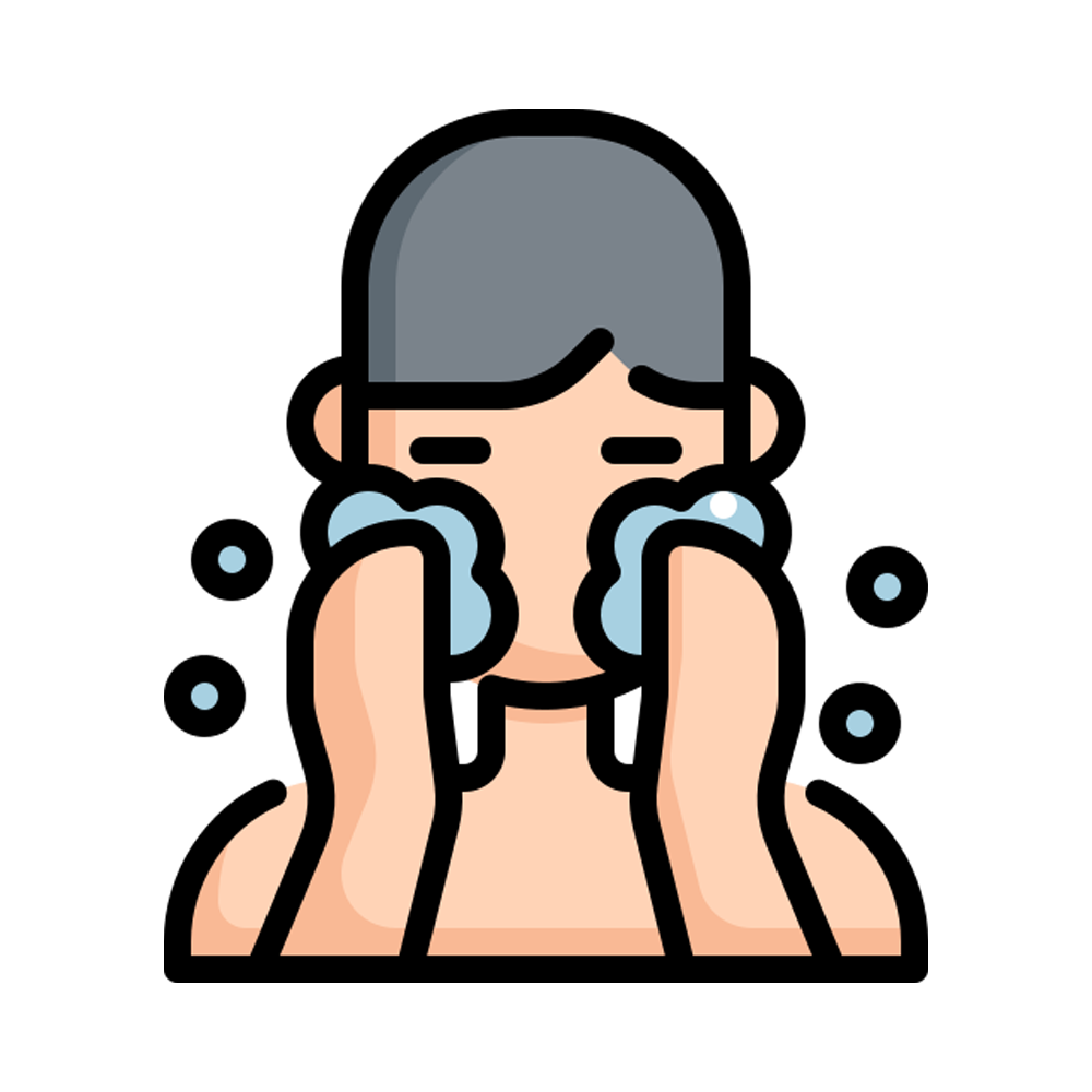 Wash Face Sticker Transparent Picture