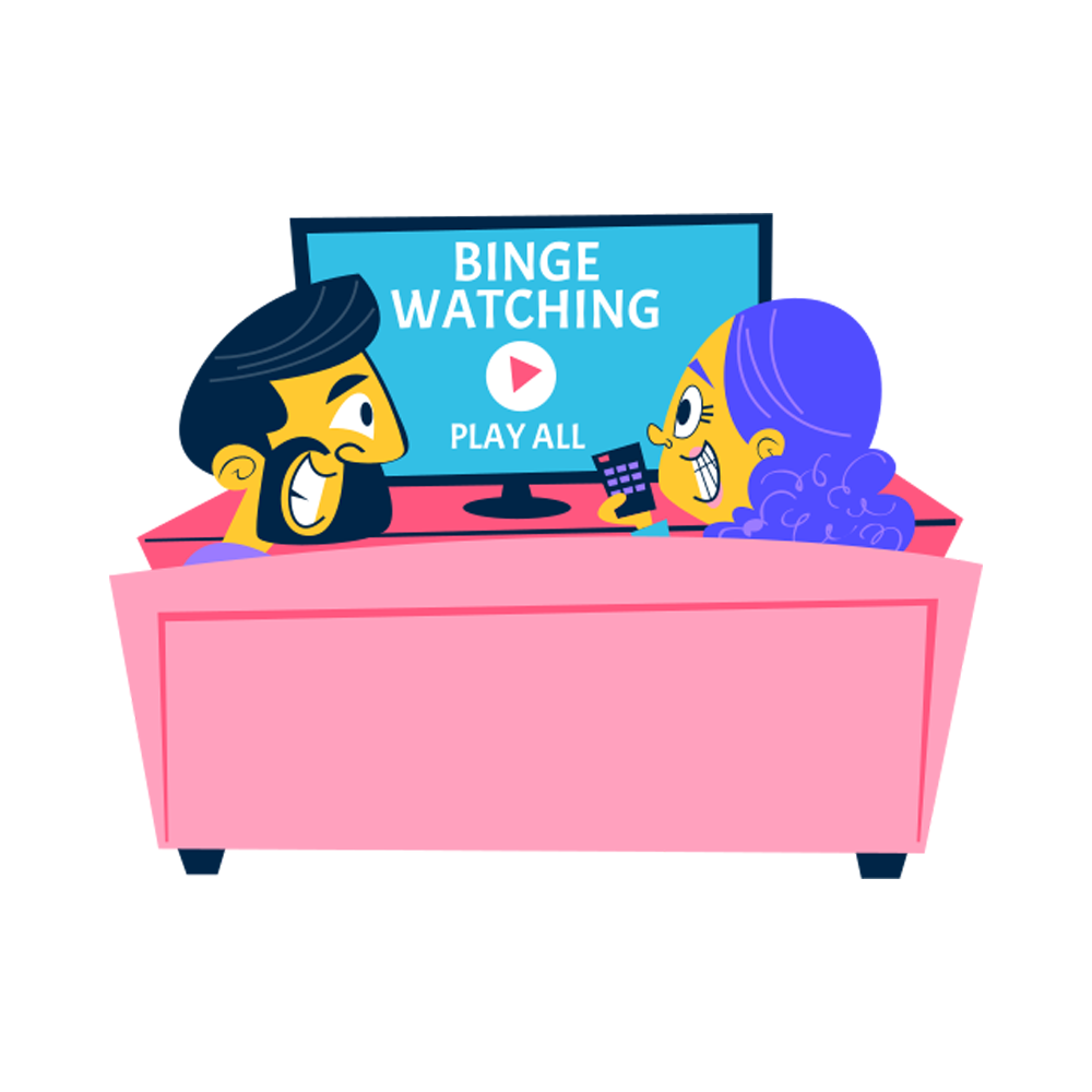 Watching Tv Free Sticker Transparent Picture