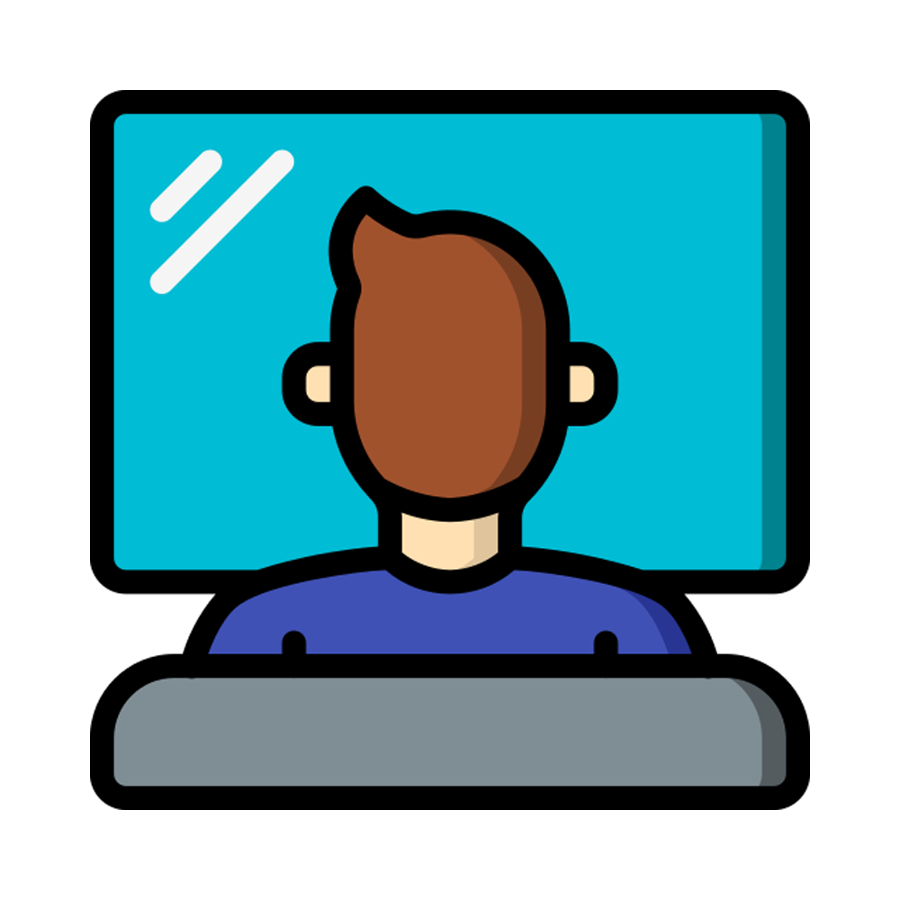 Watching Tv Sticker Transparent Clipart