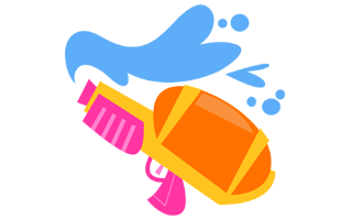 Water Gun Sticker PNG