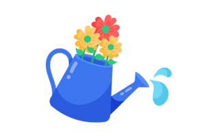 Watering Can Free Sticker PNG