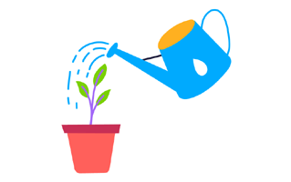 Watering Plants Free Sticker PNG