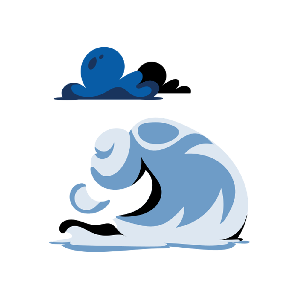 Wave Free Sticker Transparent Photo