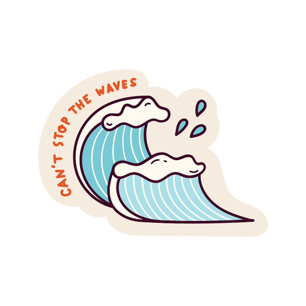 Wave Free Sticker Transparent Gallery